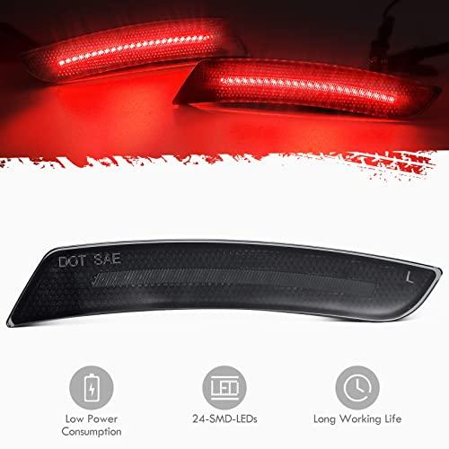 【並行輸入品】 Partsam スモークレンズ LEDサイドマーカーライト フロントリアバンパーサイドマーカーランプ リフレクター Camaro_7