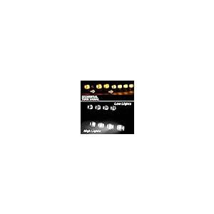 【並行輸入品】GEEGEETOP スイッチバック ホワイト アンバー LED フロント フォグ デイタイム シーケンシャル ランニング ランプ_8