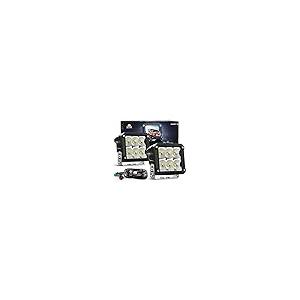 【並行輸入品】Nilight LEDポッドライト 2個 120W 4インチ正方形 13500LM 120°スーパーフラッドライト 14AWG Dの画像