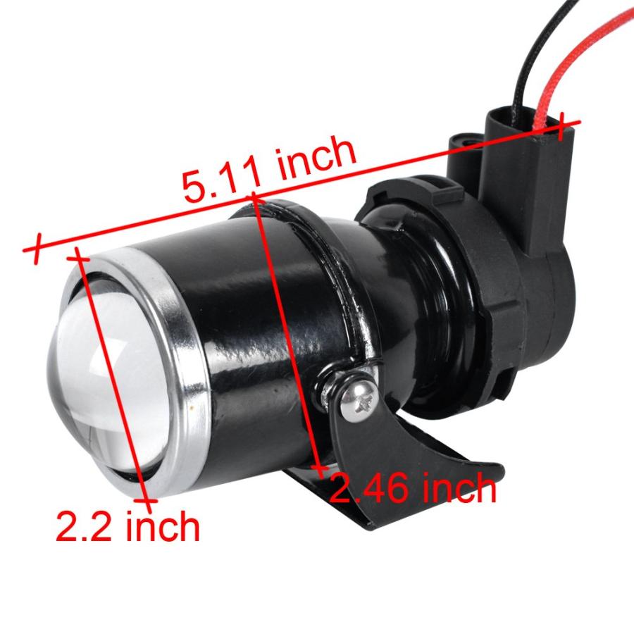【並行輸入品】Astra Depot 2pcs Super Bright 55W H3 Projector Glass Lens Drivinの画像