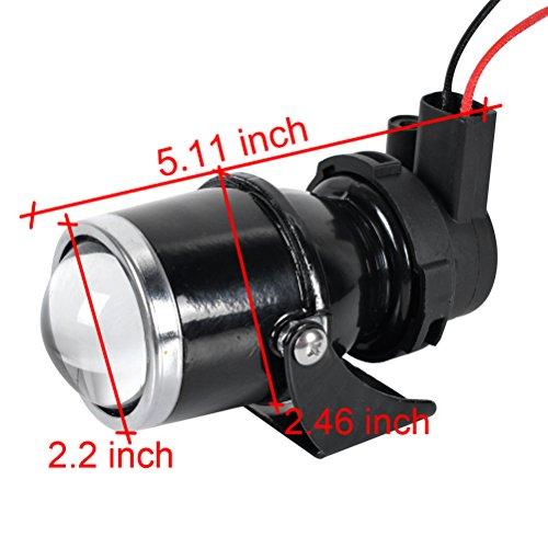 【並行輸入品】Astra Depot 2pcs Super Bright 55W H3 Projector Glass Lens Drivinの画像