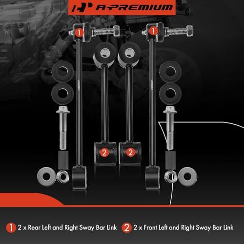 【並行輸入品】A Premium 4個セット フロント&リア スウェイバーリンクキット スタビライザーバーリンク Jeep Liberty 20_7