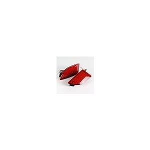 【並行輸入品】 Q1 TECH， Red Lens LED Rear Bumper Reflector Lights for 2014 2018