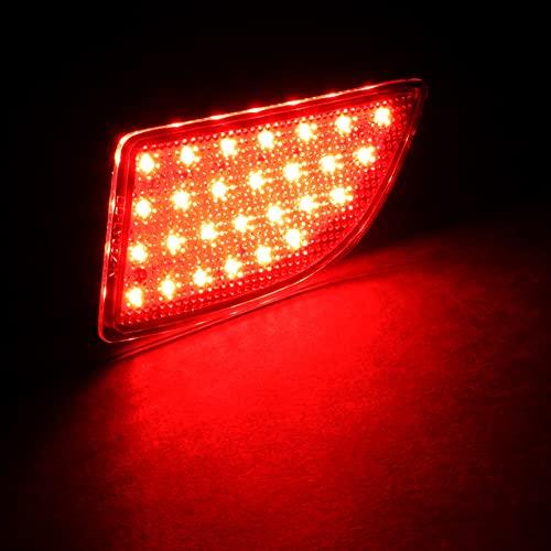 【並行輸入品】 Q1 TECH， Red Lens LED Rear Bumper Reflector Lights for 2014 2018