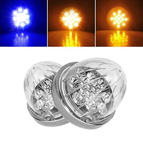 【並行輸入品】 2PCS Dual Revolution Amber Turn Signal and Marker to Blue Auxili_1