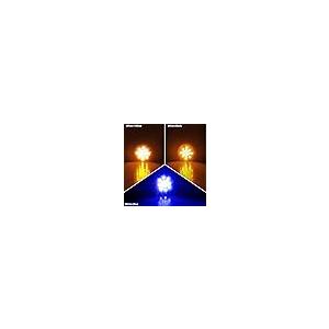 【並行輸入品】 2PCS Dual Revolution Amber Turn Signal and Marker to Blue Auxili_5