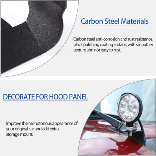 【並行輸入品】 Car Hood Light Mount Bracket Compatible with Toyota FJ Cruiser 2