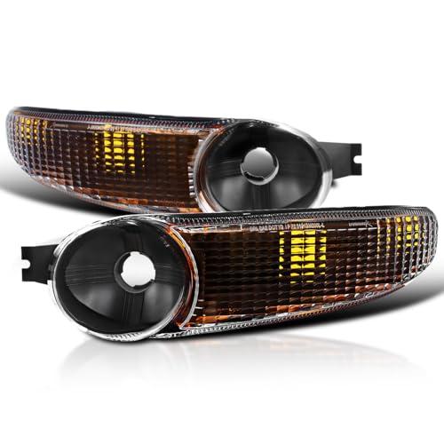 【並行輸入品】Spec D Tuning Black Bumper Lights Compatible with 2000 2006 GMCの画像