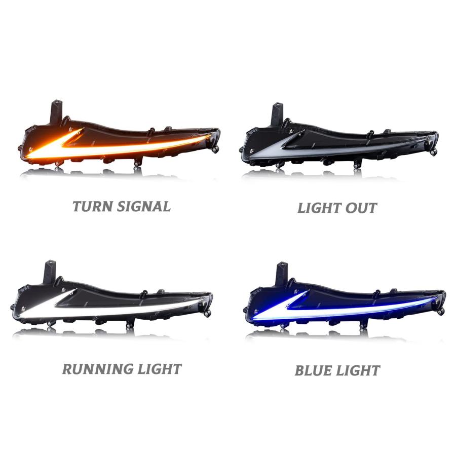 【並行輸入品】HCMOTIONZ HCMOTIONZ LEDデイタイムランニングライト DRL レクサス IS250/350/300 2013の画像