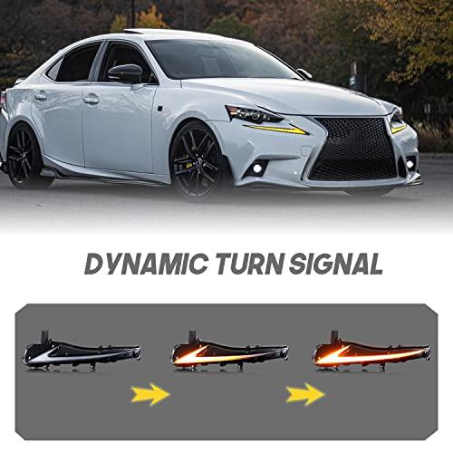 【並行輸入品】HCMOTIONZ HCMOTIONZ LEDデイタイムランニングライト DRL レクサス IS250/350/300 2013の画像