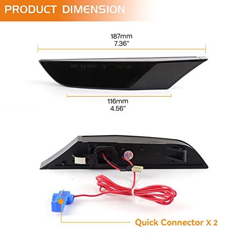 【並行輸入品】FetonAuto Sequential LED Side Marker Lights for 2003 2007 Infini_7