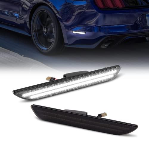 【並行輸入品】 Gempro LEDサイドマーカーライト フォード・マスタング 2015 2023 リア用 ホワイト フェンダーマーカー リフレク