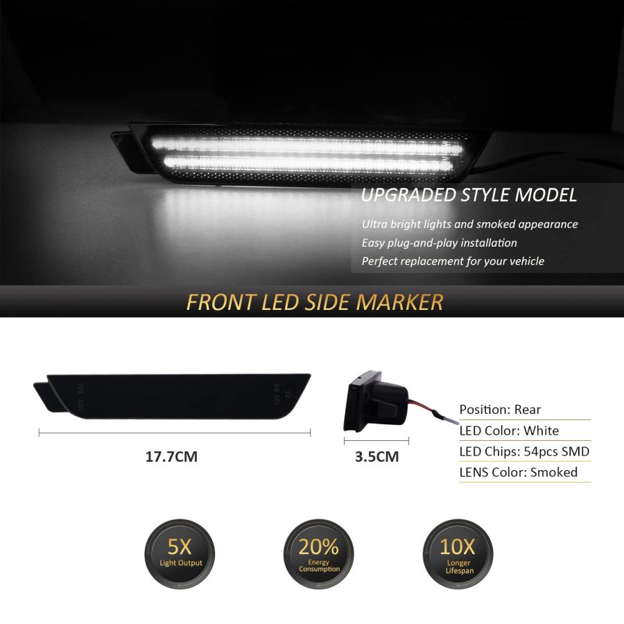 【並行輸入品】Bestview LED Side Marker Lights Compatible with Chevy Camaro 201の画像