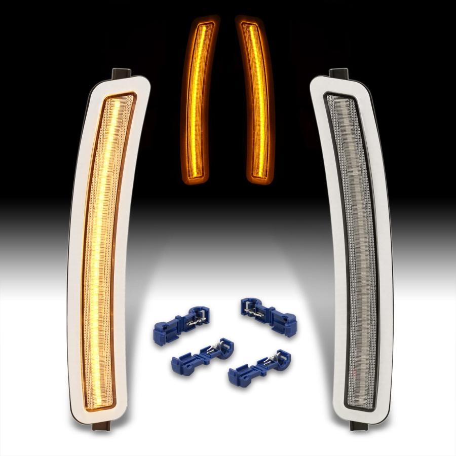 【並行輸入品】 AJP Distributors Clear Lens Amber LED Front Bumper Side Marker L