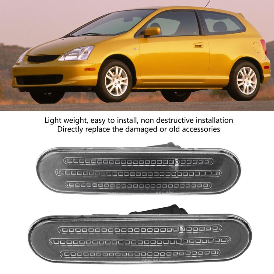 【並行輸入品】Car Bumper Side Light Cover, 2Pcs Car Front Rear Bumper Side Marの画像