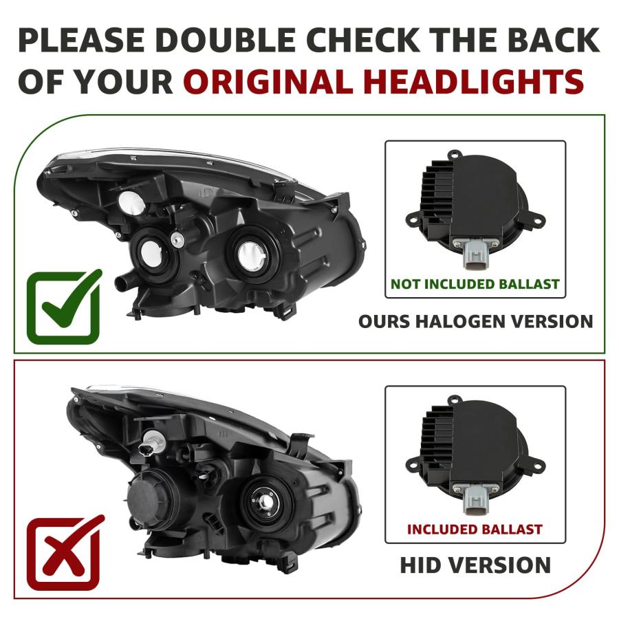 【並行輸入品】 Headlights Assembly Compatible With 2008 2013 Nissan Rogue， 2014_9