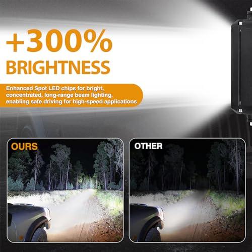 【並行輸入品】Niking Auto 2個 6インチ 単列 LEDライト バー スリム LED ポッド 運転 フォグライト 50W スポットライ_4