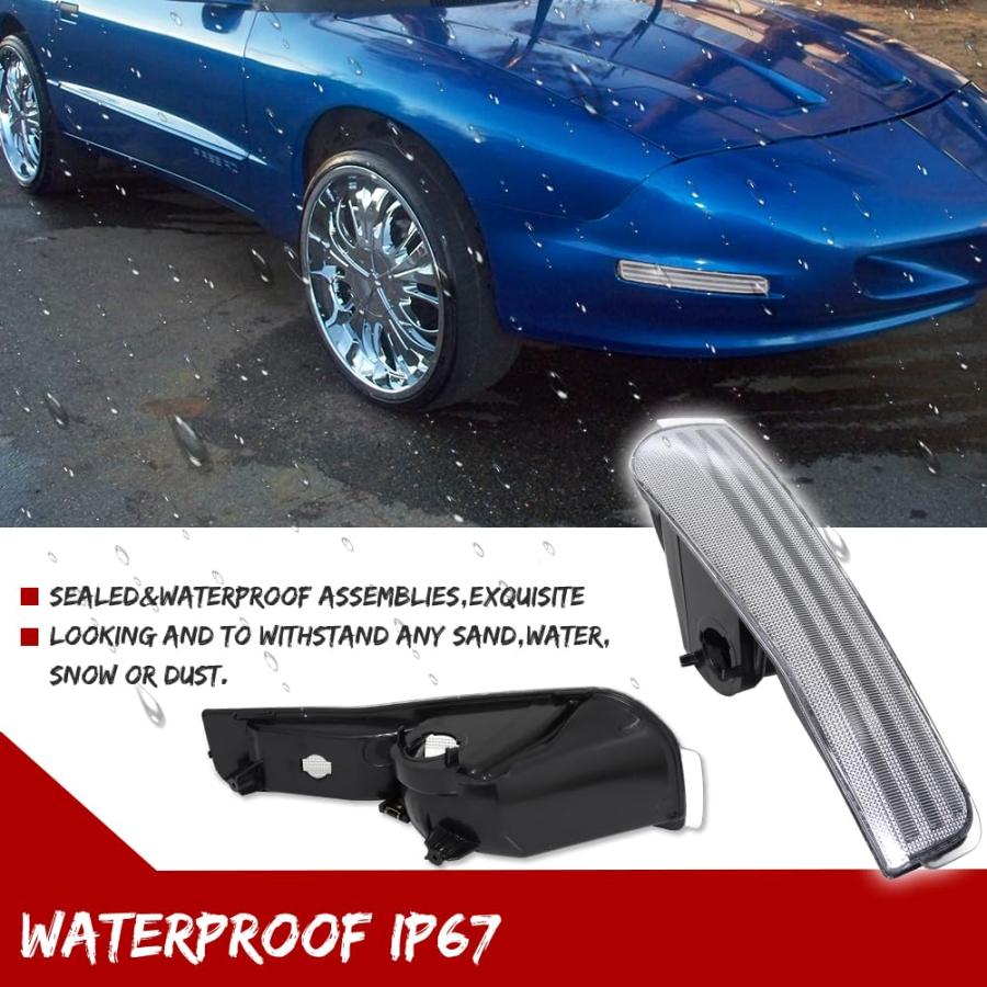 【並行輸入品】KENRTIR クリアレンズ フロントバンパー コーナーサイドマーカー パーキングライト ハウジングアセンブリ 1993 1994_9