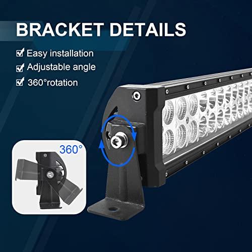 【並行輸入品】RIGIDON 50 インチ 288W ライトバー、二列フラッドスポットコンボ 28800LM LED ライトバー防水駆動ボート道の画像