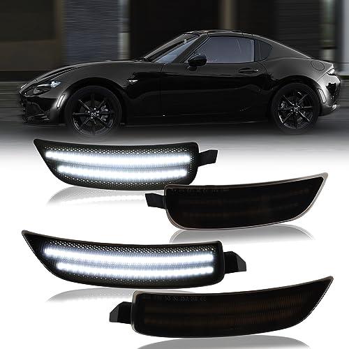 【並行輸入品】 DERMOKA LEDサイドマーカーライト バンパー パーキングシグナルランプ リフレクター 2016 2023 マツダ MX 5_1