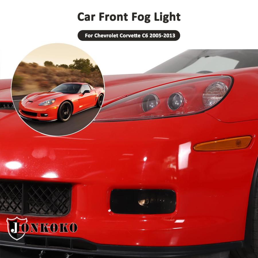 【並行輸入品】JONKOKO Car Tail Foglights Lamp Frame for Chevrolet Corvette C6_9