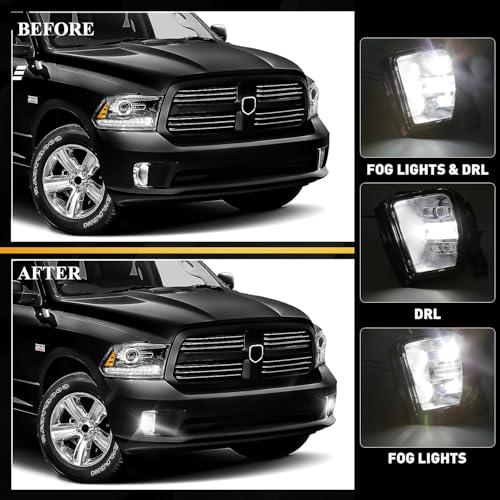【並行輸入品】FICOLPO Led Fog Lights with Daytime Running Lights for 2013 2014の画像