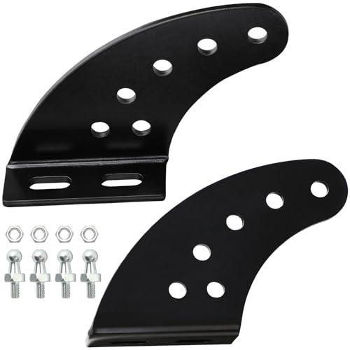 【並行輸入品】Vepagoo 10mm ボールスタッド 調節可能 カーブ取り付けブラケット ブラック 取り付けキット ガススプリングストラットシの画像