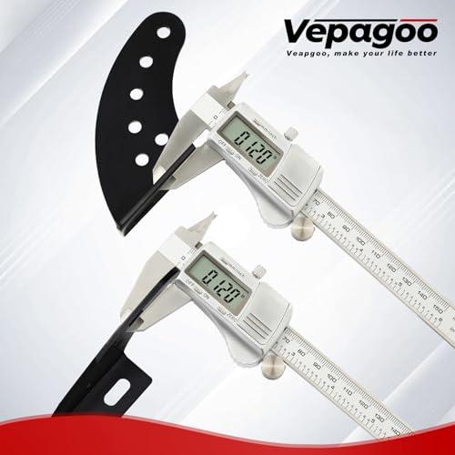 【並行輸入品】Vepagoo 10mm ボールスタッド 調節可能 カーブ取り付けブラケット ブラック 取り付けキット ガススプリングストラットシの画像