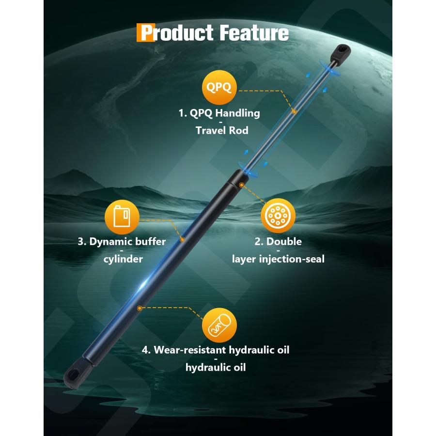 【並行輸入品】SCITOO 17Inch 55Lbs/245N Universal Gas Shock Strut Lift Supportの画像