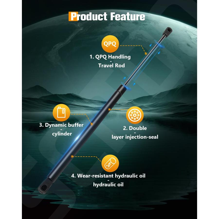 【並行輸入品】SCITOO 17Inch 120Lbs/534N Universal Gas Shock Strut Lift Supportの画像