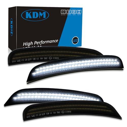 【並行輸入品】KDM Smoked Lens LED Bumper Side Marker Reflectors Lights Dual Ro_1