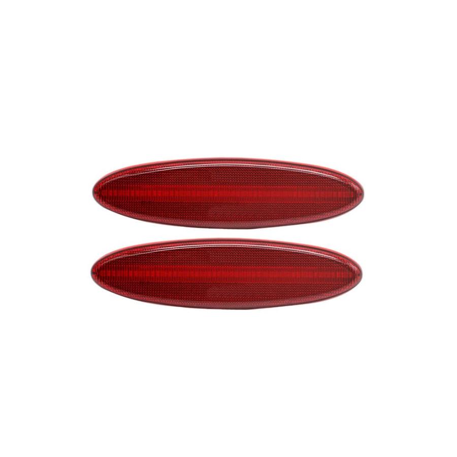 【並行輸入品】YOMTOVM Red Rear Bumper Side Marker Lights (Left + Right), Rearの画像