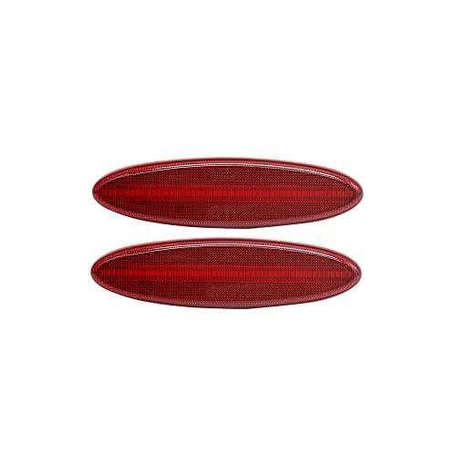 【並行輸入品】YOMTOVM Red Rear Bumper Side Marker Lights (Left + Right), Rearの画像