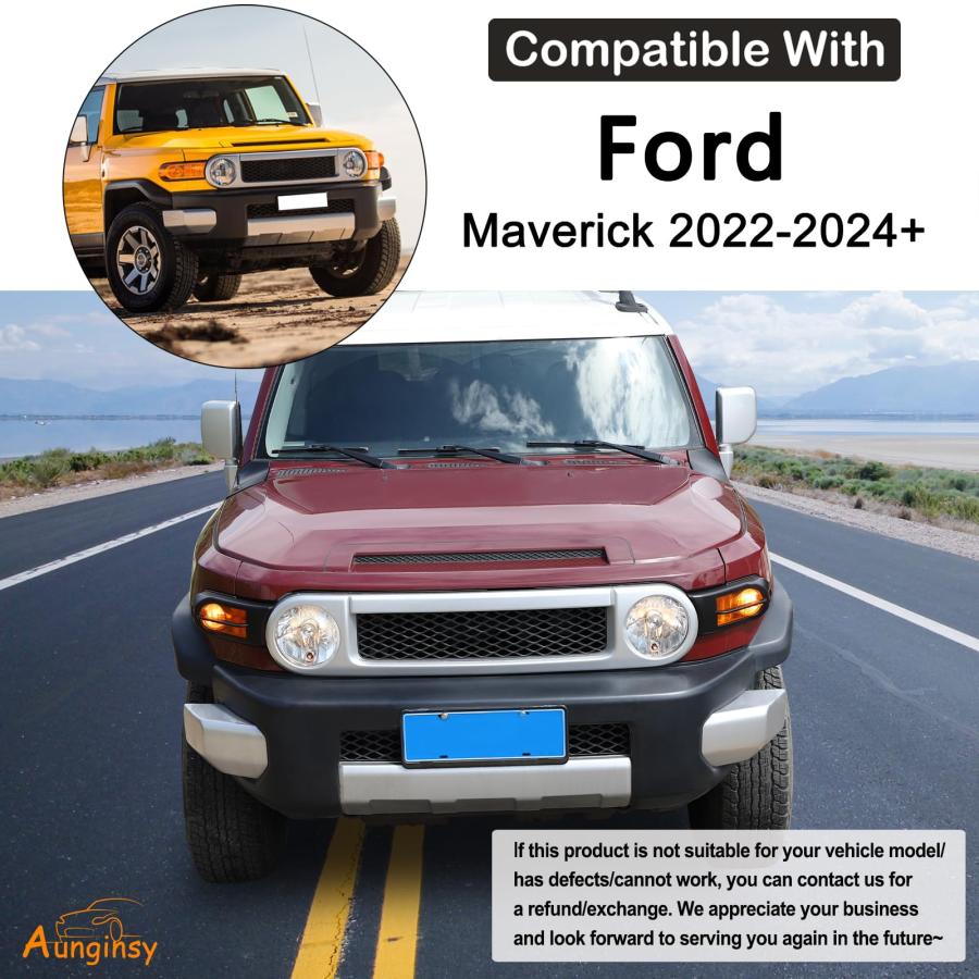 【並行輸入品】Aunginsy Front Fog Light Lamp Cover Fit Toyot@a FJ Cruiser 2007の画像
