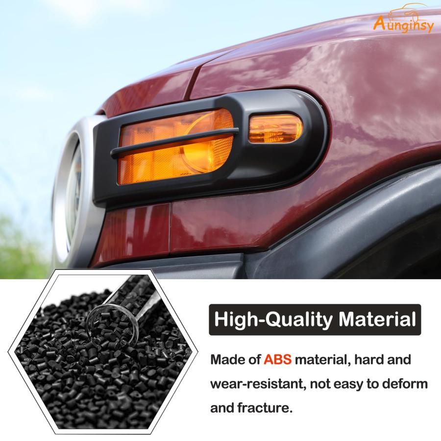 【並行輸入品】Aunginsy Front Fog Light Lamp Cover Fit Toyot@a FJ Cruiser 2007の画像
