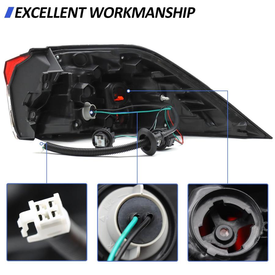【並行輸入品】LEAVAN Left Outer Tail Light Fit for 2019 2020 2021 Toyota RAV4,の画像
