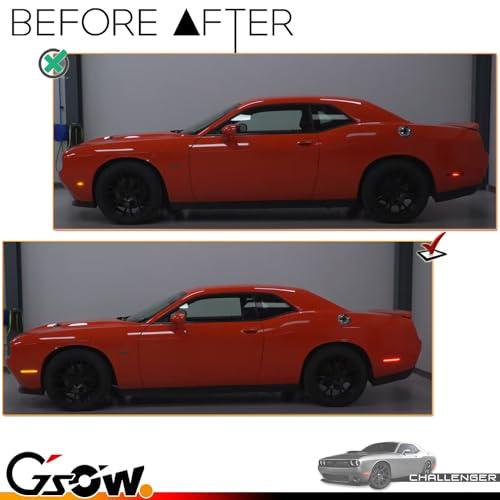 【並行輸入品】GSOWO 4 PCS Amber/Red Front Rear LED Side Marker Lights Assembly_4