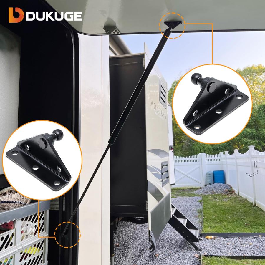 【並行輸入品】Dukuge 10mm Gas Strut Mounting Bracket, 10 MM Ball Stud for Gasの画像