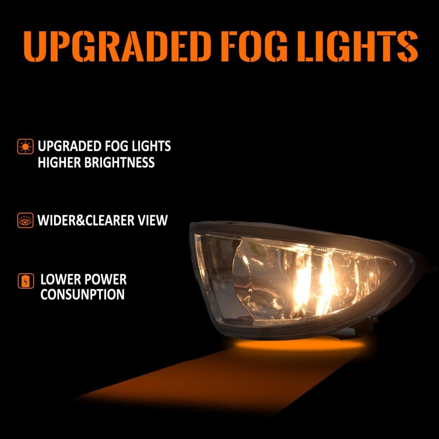 【並行輸入品】Shocklight Fog Lights for 2004 2005 Honda Civic 2/4DR (EM2/ES1/Eの画像