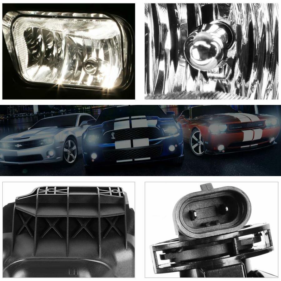 【並行輸入品】popxsdo 2pcs Fog Light Front Left Right Side ABS Plastic/Polycar_6