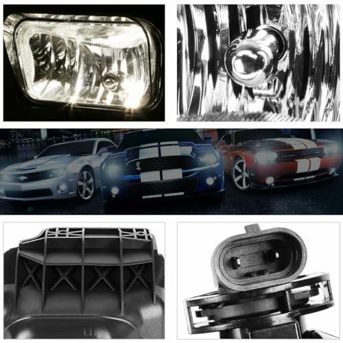 【並行輸入品】popxsdo 2pcs Fog Light Front Left Right Side ABS Plastic/Polycar_7