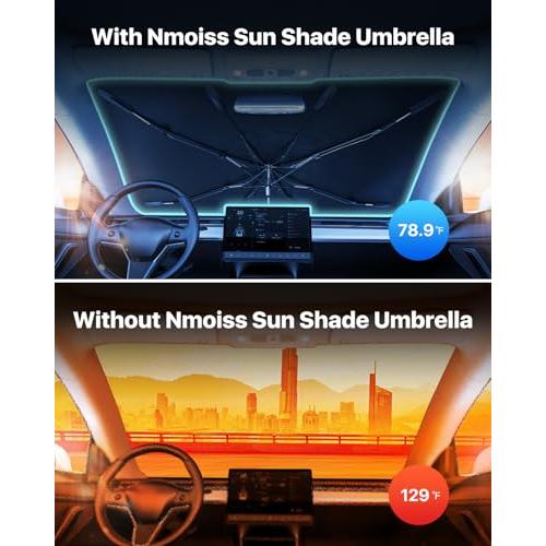 【並行輸入品】 2024年アップグレード 車用フロントガラス用サンシェード傘 最新のビニールコーティング 太陽光線や熱によるダメージか