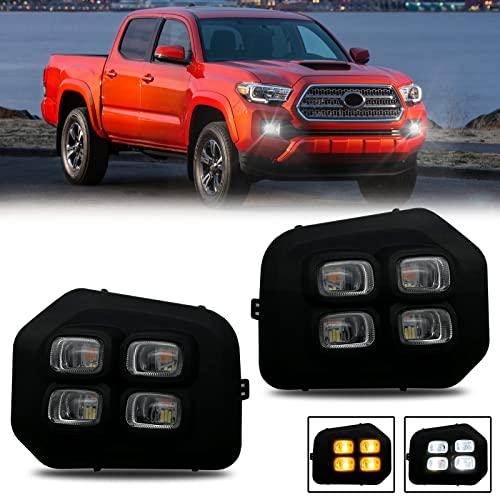 【並行輸入品】LED 4 eyes Fog Lights fit for 2016 2017 2018 2019 2020 2021 2022の画像