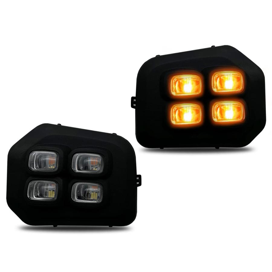 【並行輸入品】LED 4 eyes Fog Lights fit for 2016 2017 2018 2019 2020 2021 2022の画像