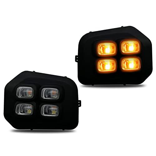 【並行輸入品】LED 4 eyes Fog Lights fit for 2016 2017 2018 2019 2020 2021 2022の画像