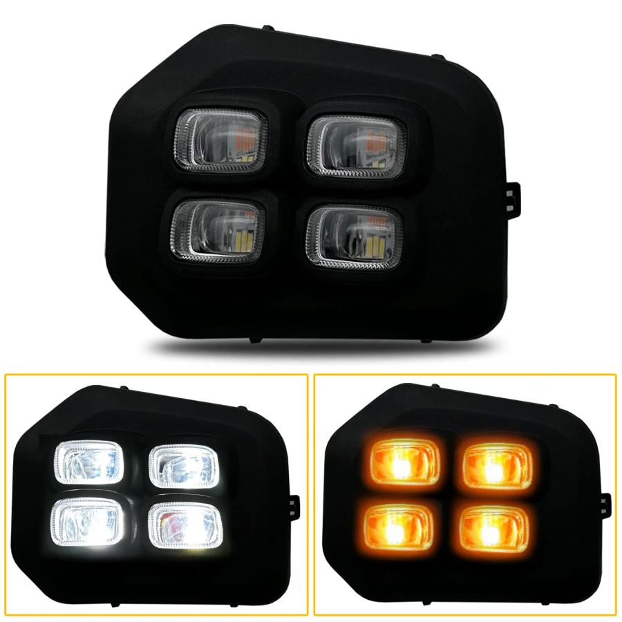 【並行輸入品】LED 4 eyes Fog Lights fit for 2016 2017 2018 2019 2020 2021 2022の画像