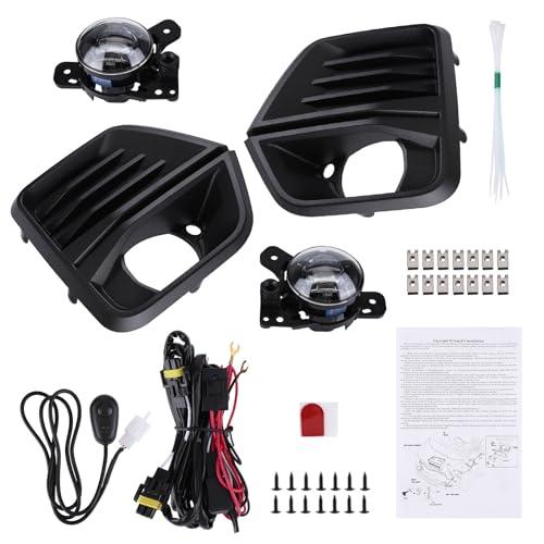 【並行輸入品】Vorally Pair Front Bumper LED Fog Light with Fog Light Cover andの画像