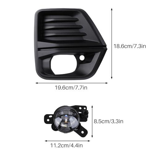 【並行輸入品】Vorally Pair Front Bumper LED Fog Light with Fog Light Cover andの画像