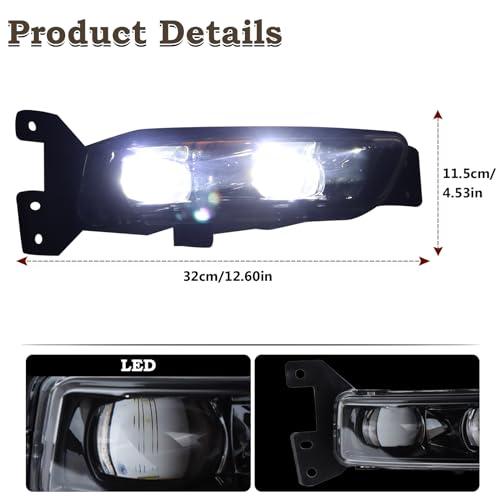 【並行輸入品】KAMDKI Right Passenger Side LED Fog Light Compatible for 2017 20の画像