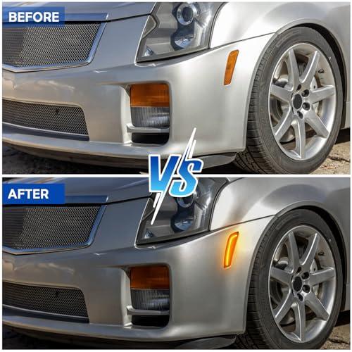 【並行輸入品】AUYICH LED Front Side Marker Lights for CTS 2003 2007, for CTS Vの画像